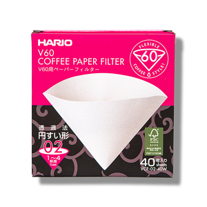 Hario v60-02 suodatinpaperit - 40kpl - Kahiwa Coffee Roasters
